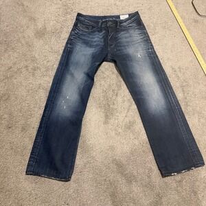 Diesel Viker Regular Straight Jeans Wash 0880F Mens Blue Denim 33x36